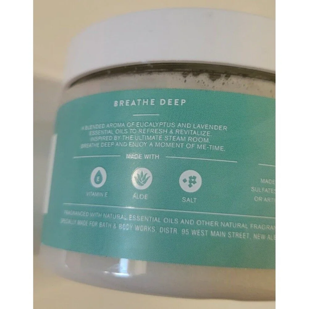 Bath and Body Works aromatherapy Breathe Deep Salt Body Scrub
